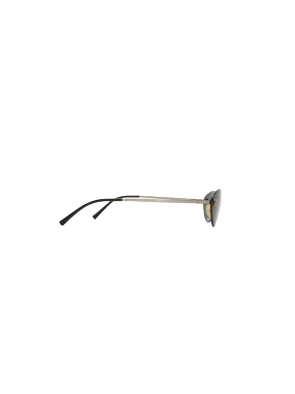 Chanel Rimless Sunglasses Eyewear CC Logo Silver